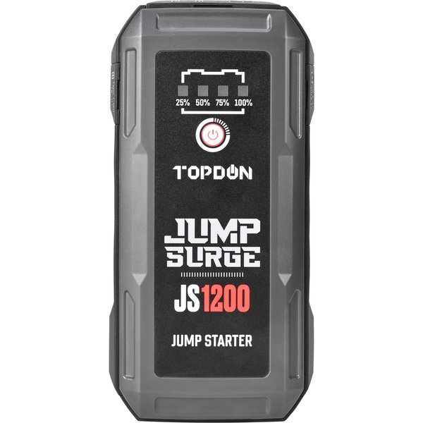 Topdon 1200 Peak Amp Battery Jumpstarter, Power Bank, and LED Flashlight JS1200